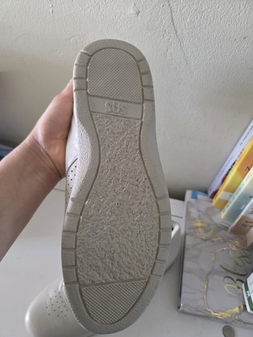 SAS Free Time Walking Shoe In Bone Color - Picture 8 of 11